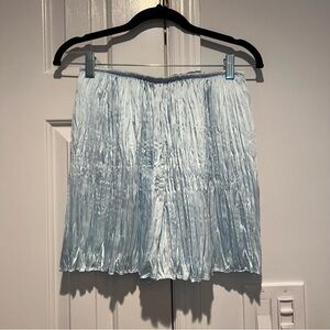 NWOT | Vince Silk-Like Crinkle Blue Elastic Shorts | Size XS